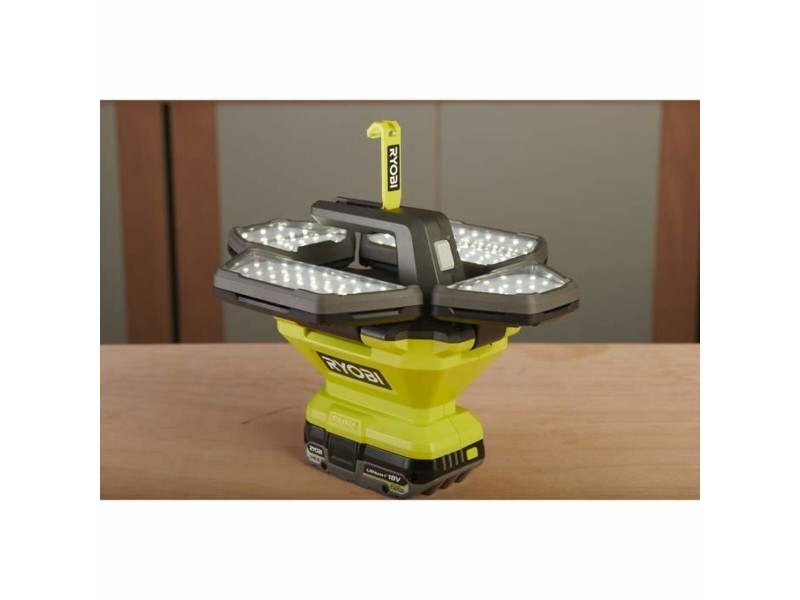 LED spotlight Ryobi 360° 500 lm Зелен Сив NaN –  BB Фенерчета за работни зони