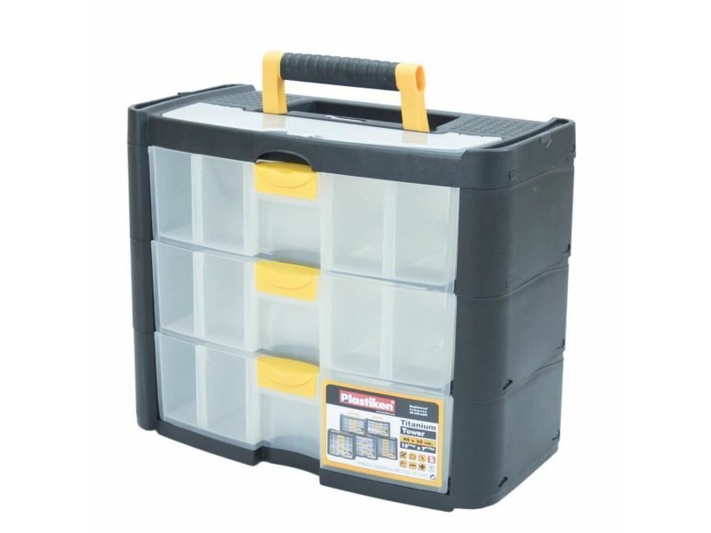 Кутия за Инструменти Plastiken Titanium 90003 Пластмаса 40 x 20 x 33 cm NaN –  BB Кутии и куфарчета