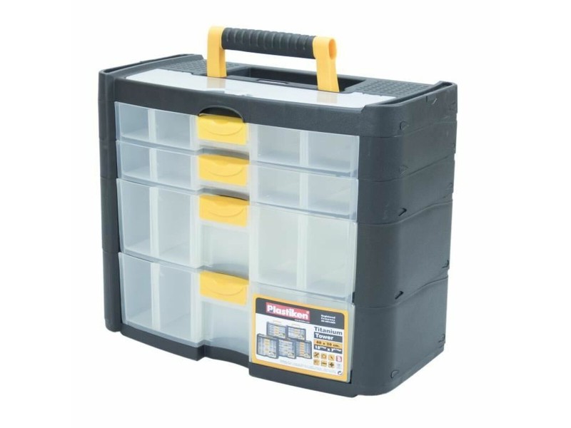 Кутия за Инструменти Plastiken Titanium 90002 Пластмаса 40 x 20 x 33 cm NaN –  BB Кутии и куфарчета