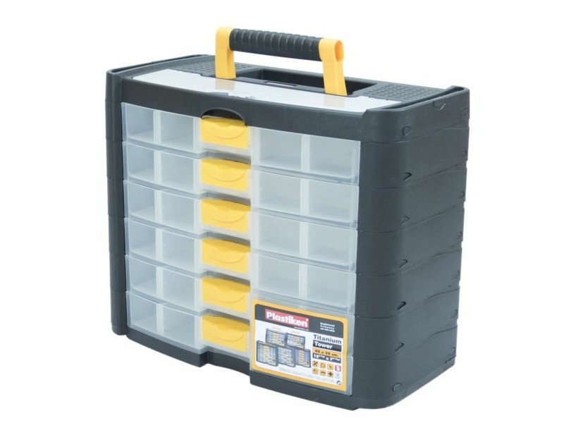 Кутия за Инструменти Plastiken Titanium 90001 Пластмаса 40 x 20 x 33 cm NaN –  BB Кутии и куфарчета