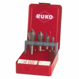 Комплект за зенковане (Зенкове) RUKO Бързорежеща стомана (HSS) 4 Части