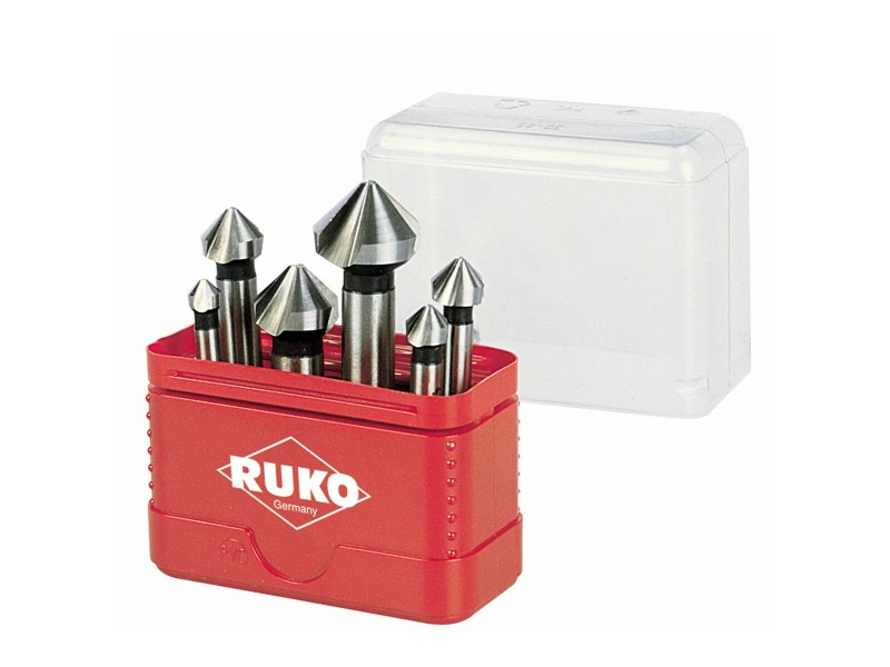Комплект за зенковане (Зенкове) RUKO DIN 335 6 Части NaN –  BB Зенкери