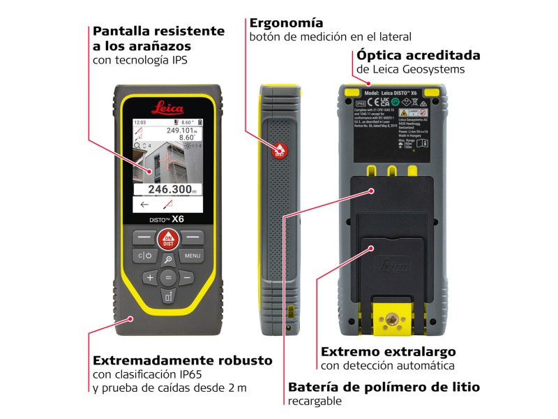 Далекомер Leica Geosystems Disto X6 250 m NaN –  BB Лазерни далекомери