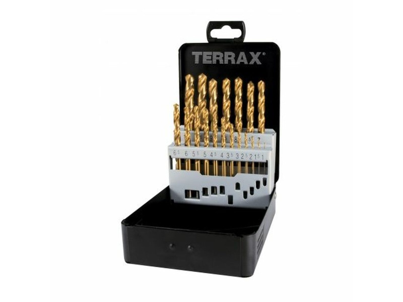 Бормашина TERRAX опаковка DIN 338 25 Части (25 броя) NaN –  BB Комплекти свредла