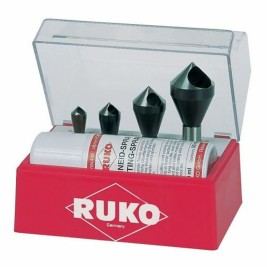 Комплект за зенковане (Зенкове) RUKO 102310E Бързорежеща стомана (HSS) 4 Части