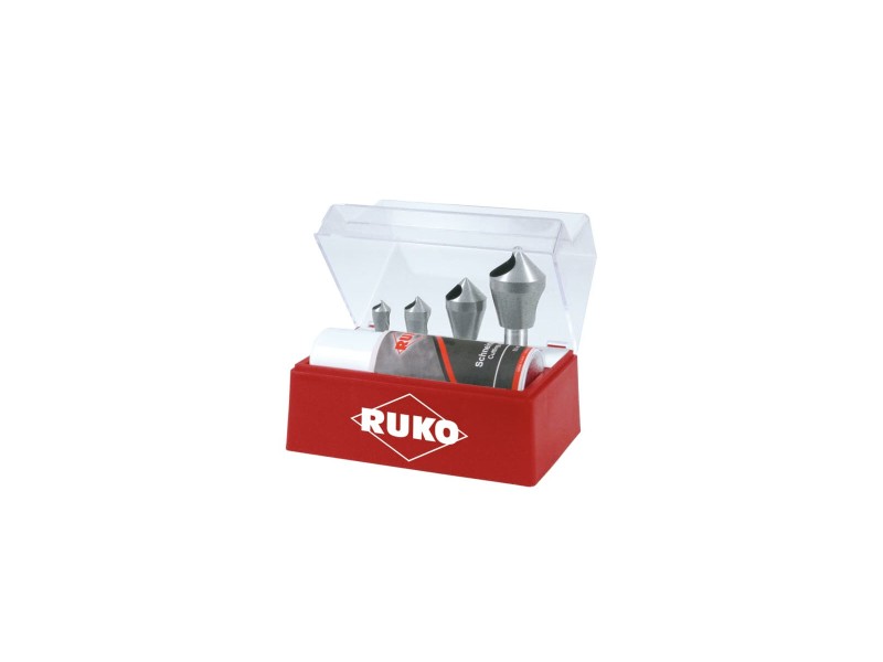 Комплект за зенковане (Зенкове) RUKO 102310E Бързорежеща стомана (HSS) 4 Части NaN –  BB Зенкери
