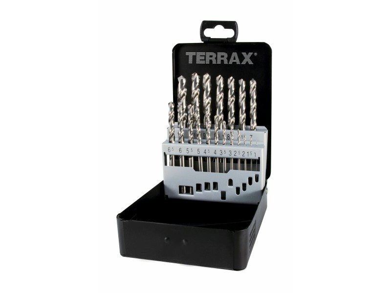 Бормашина TERRAX опаковка DIN 338 25 Части (25 броя) NaN –  BB Комплекти свредла