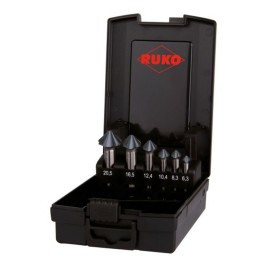 Комплект за зенковане (Зенкове) RUKO ULTIMATECUT 4S Бързорежеща стомана (HSS) 6 Части