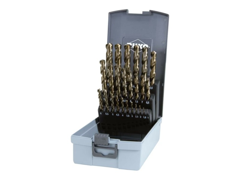 Бормашина RUKO Бързорежеща стомана (HSS) 9 mm 10 mm 6 mm 3 mm 7 mm 5 mm 4 mm 2 mm 8 mm 1,5 mm 2,5 mm 3,5 mm 4,5 mm 5,5 mm 1 mm 8 NaN –  BB Комплекти свредла