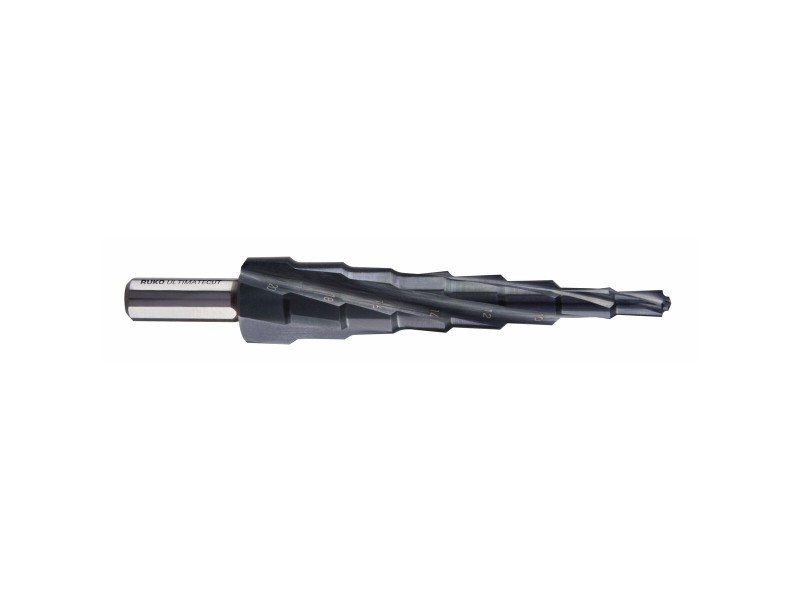 Стъпаловиден свредло RUKO 6 mm 9 mm 12 mm 10 mm 7 mm 8 mm 105 mm 11 mm NaN –  BB Стъпка свредла