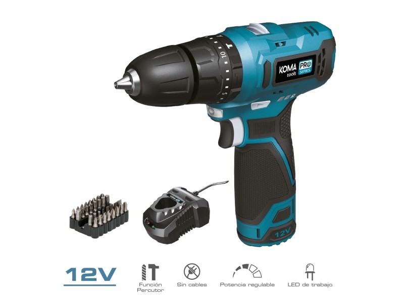 Комплект свредла и аксесоари Koma Tools 12 V NaN –  BB Ударна бормашина