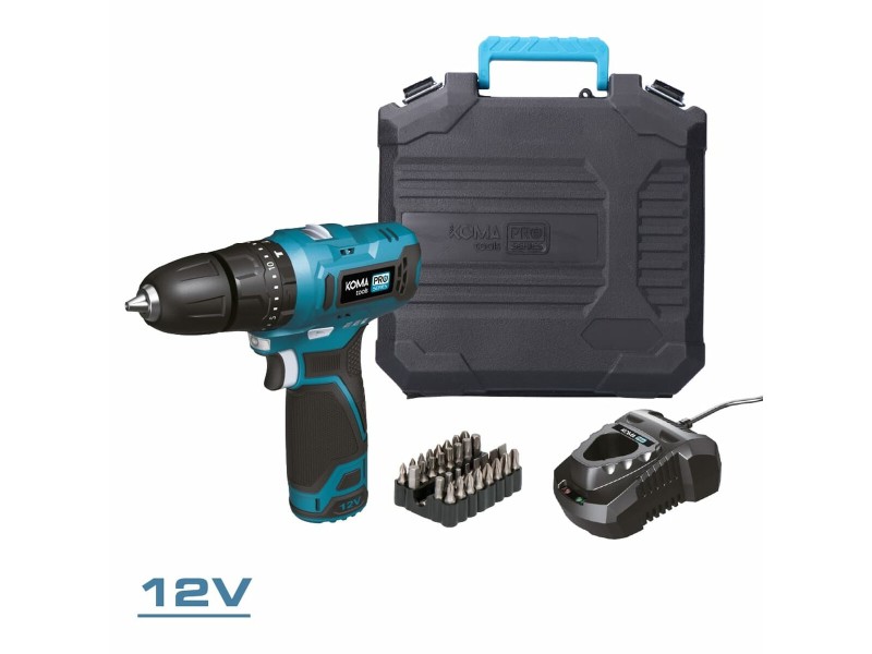 Комплект свредла и аксесоари Koma Tools 12 V NaN –  BB Ударна бормашина