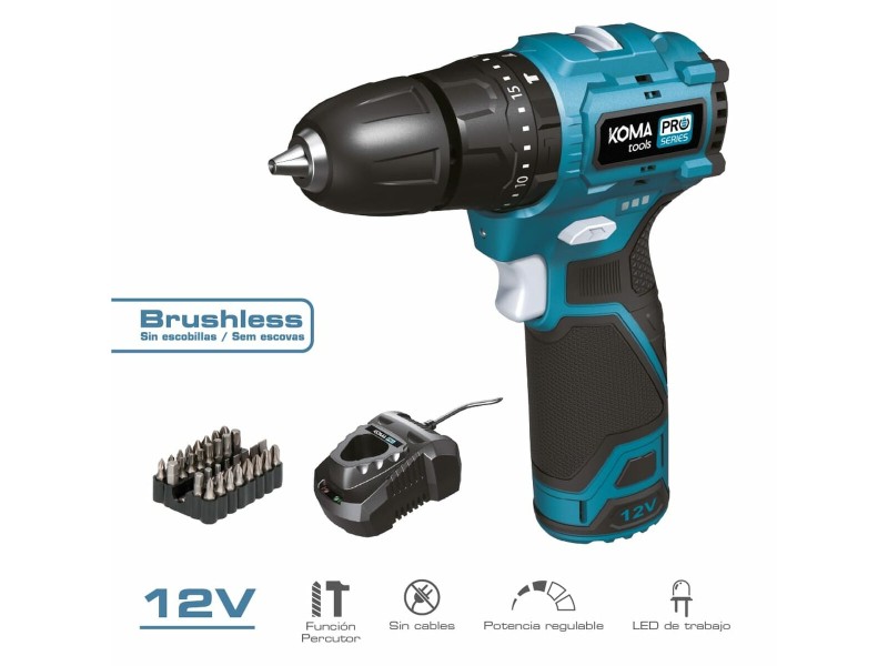 Комплект свредла и аксесоари Koma Tools 12 V NaN –  BB Ударна бормашина
