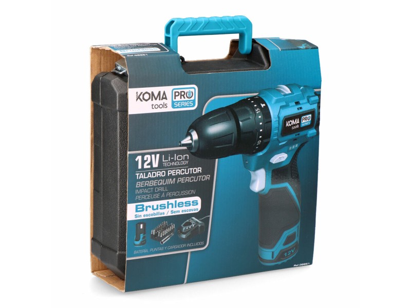 Комплект свредла и аксесоари Koma Tools 12 V NaN –  BB Ударна бормашина