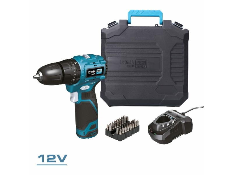 Комплект свредла и аксесоари Koma Tools 12 V NaN –  BB Ударна бормашина