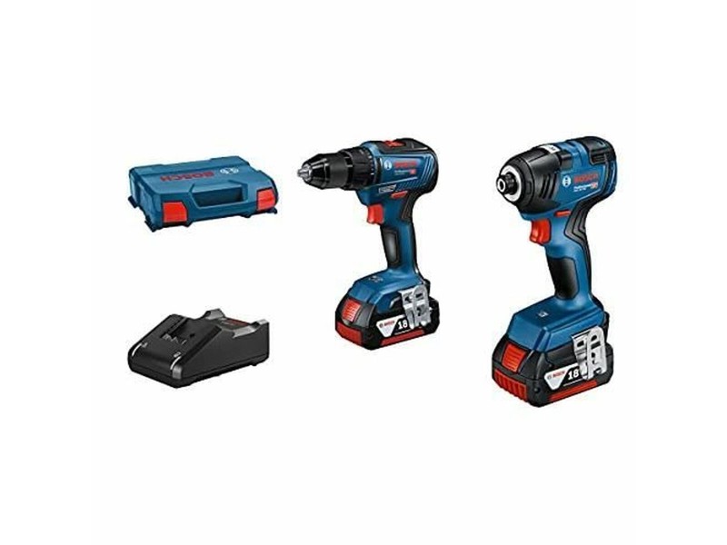 Комплект свредла и аксесоари BOSCH GDR 18V-200 + GSR 18V-55 + GBA 18V 2x4.0Ah + GAL 18V-40 18 V NaN –  BB Ударна бормашина