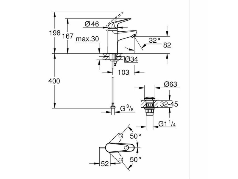 Смесител Grohe NaN –  BB Кранове за мивки