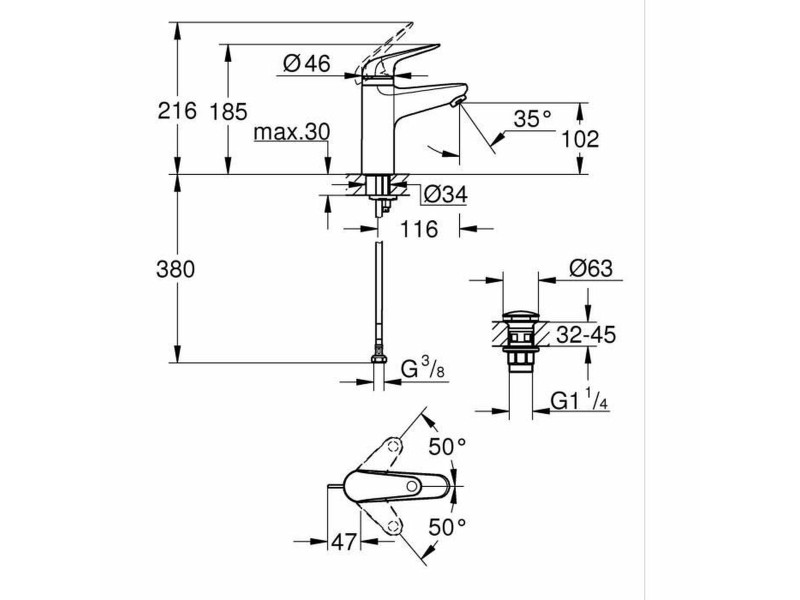 Смесител Grohe NaN –  BB Кранове за мивки