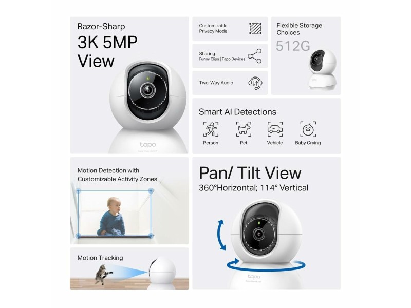 Видеокамера за наблюдение TP-Link Tapo C230 NaN –  BB Камери куршуми