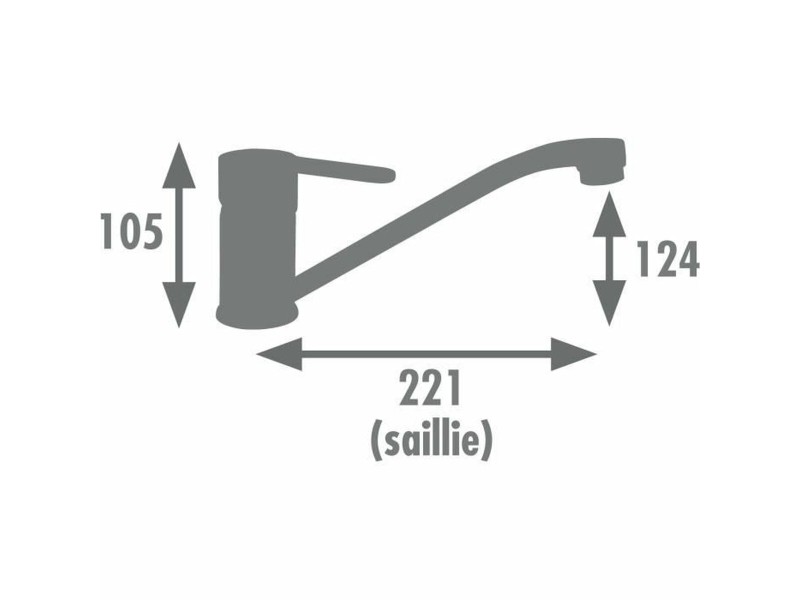 Kitchen Tap Rousseau BORN NF Черен Матов завършек NaN –  BB Кранове за мивка