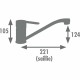 Kitchen Tap Rousseau BORN NF Черен Матов завършек NaN –  BB Кранове за мивка