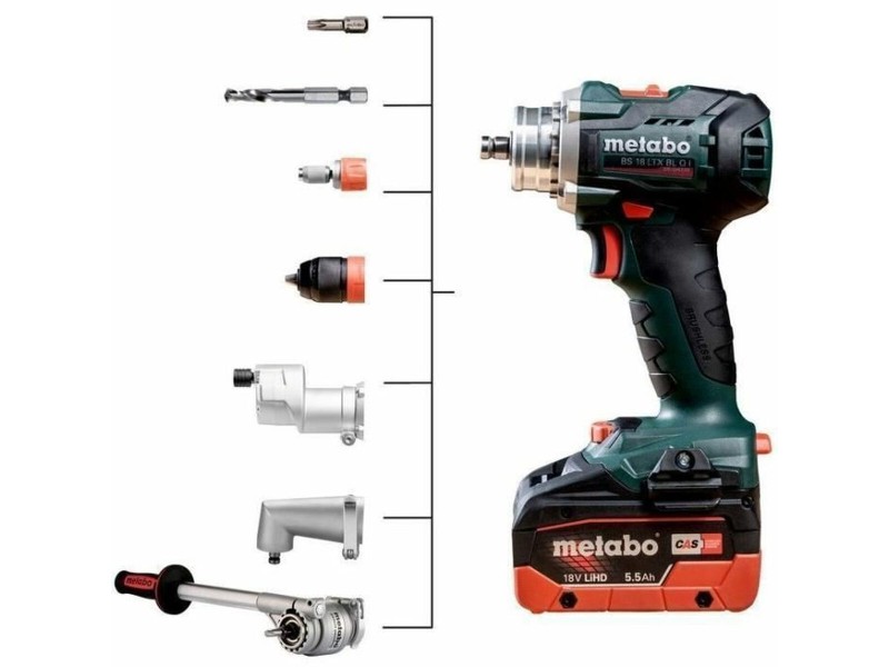 Електрическа отвертка Metabo BS 18 LTX BL QI NaN –  BB Отвертки