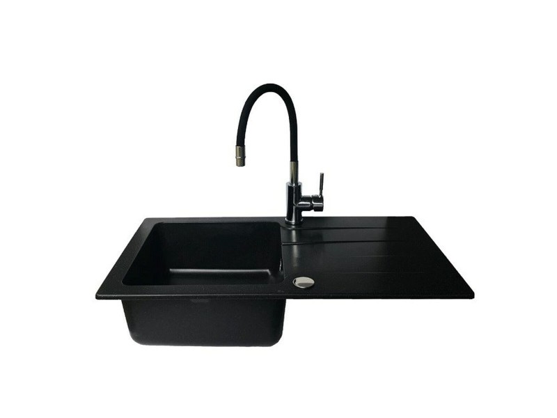 Мивка с едно корито Maidsinks 070 242 101LC Черен NaN –  BB Мивки с единична купа