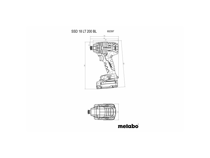 Електрическа отвертка Metabo SSD 18 LT 200 BL 200 Nm NaN –  BB Отвертки