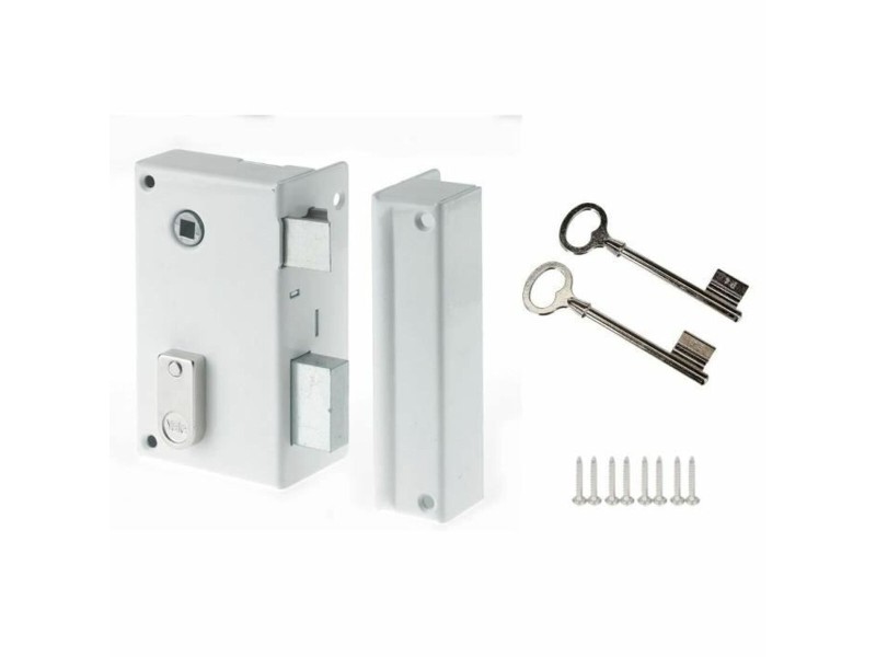 Ключалка Yale YAV37D  12,5 x 7 x 18 Бял Стомана Квадратен Врати Вертикално NaN –  BB Цилиндри