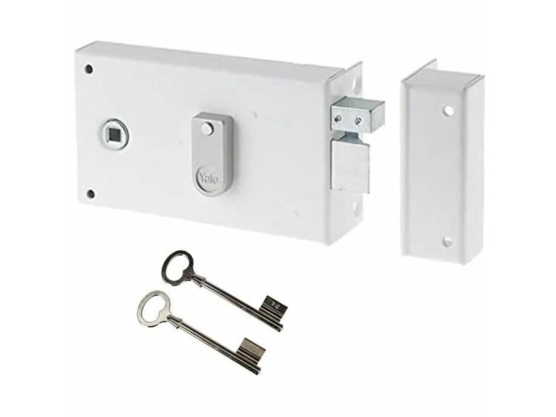 Ключалка Yale YAH37D  19,5 x 7 x 14 cm Бял Стомана Врати NaN –  BB Цилиндри