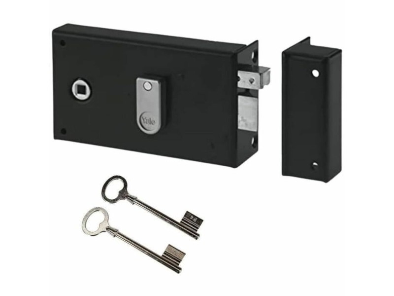 Ключалка Yale 19,5 x 7 x 14 cm Каки Неръждаема стомана Квадратен Врати NaN –  BB Цилиндри
