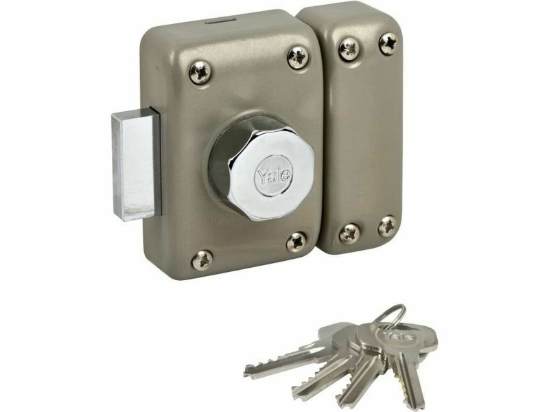 Ключалка Yale YV25DE-45 Бежов Метал 19,5 x 7 x 14 cm Врати Ø 23 mm NaN –  BB Цилиндри
