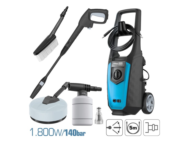 Уред за почистване под високо налягане Koma Tools Pro Series 140 bar NaN –  BB Миячи под налягане