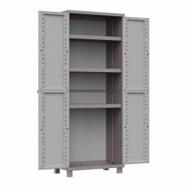 Килер за метли Terry Jrattan 369 Сив 68 x 37,5 x 170 cm Пластмаса 3 Рафтове
