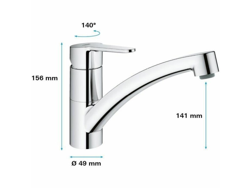Смесител Grohe Start Eco NaN –  BB Кранове за мивка