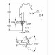 Kitchen Tap Grohe Wave Cosmopolitan - 32449001 C форма Метал NaN –  BB Кранове за мивка