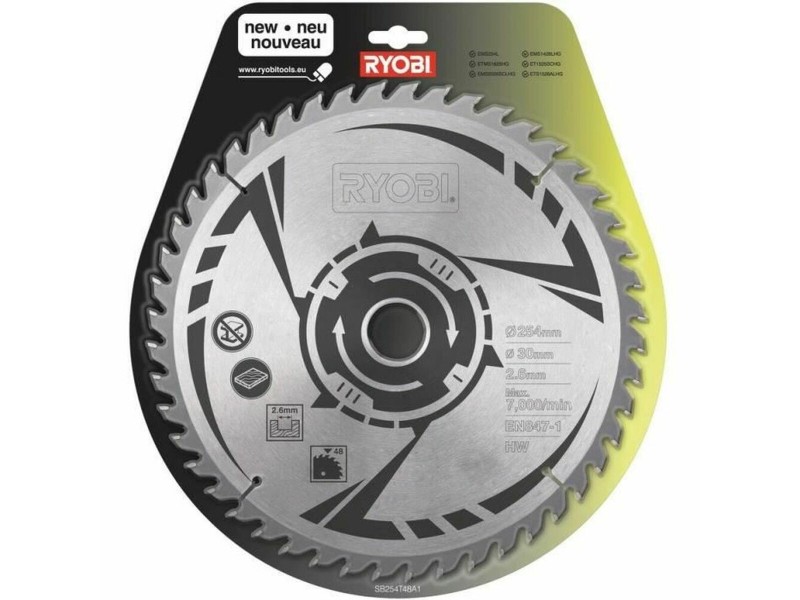 Режещ диск Ryobi SB254T48A1 Циркулярен трион Ø 254 mm NaN –  BB Аксесоари за циркулярни триони