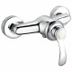 Смесител Rousseau Byron Сив Chrome Метал Месинг 15 cm Душ NaN –  BB Кранове за душ