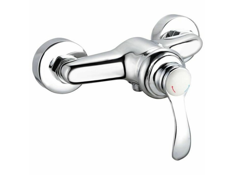 Смесител Rousseau Byron Сив Chrome Метал Месинг 15 cm Душ NaN –  BB Кранове за душ