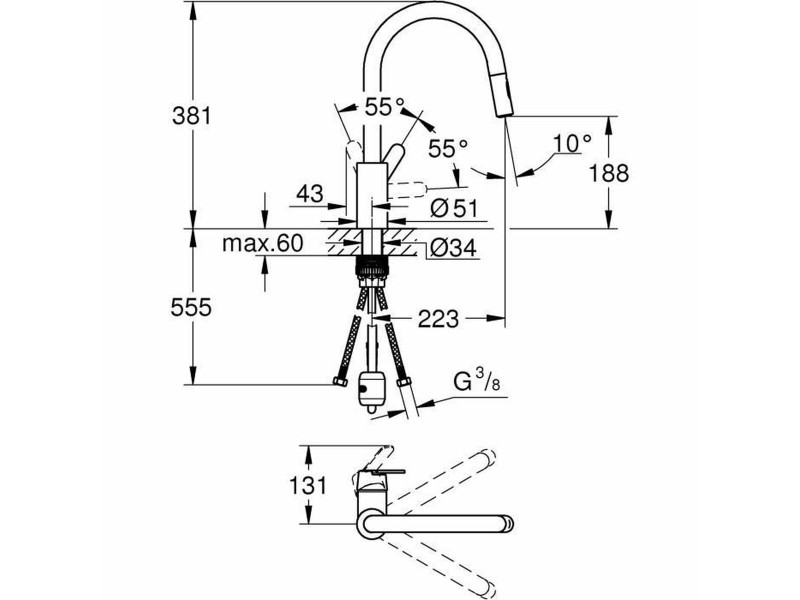 Смесител Grohe 31484001 NaN –  BB Кранове за мивка