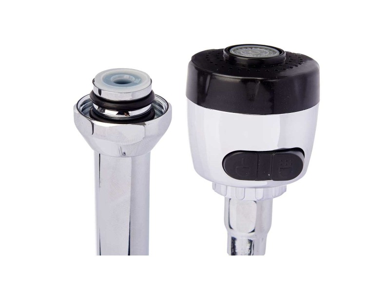 Kitchen Tap Kinvara Черен Сребрист Гума Метал Пластмаса Разтяга Мултифункционалност (12 броя) NaN –  BB Кранове за мивка