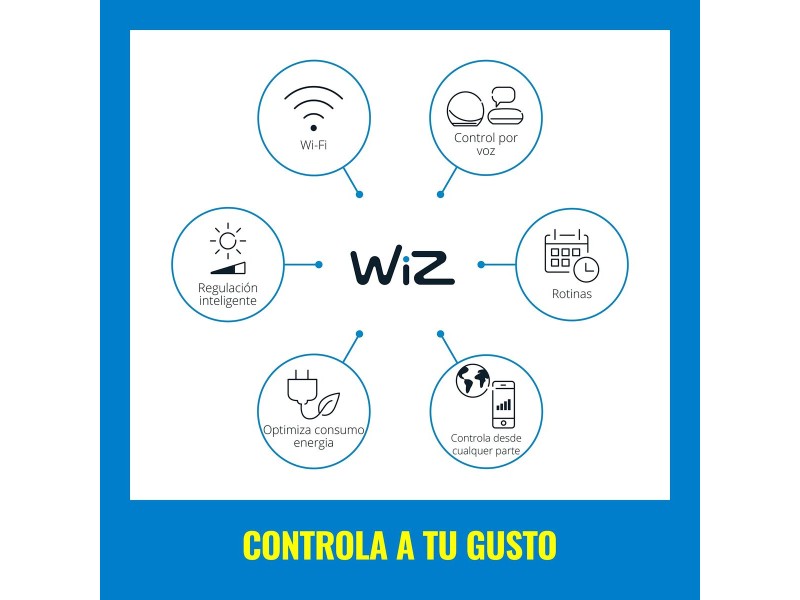 Гирлянда от LED Светлини Wiz   Многоцветен 8 W NaN –  BB Верижни триони