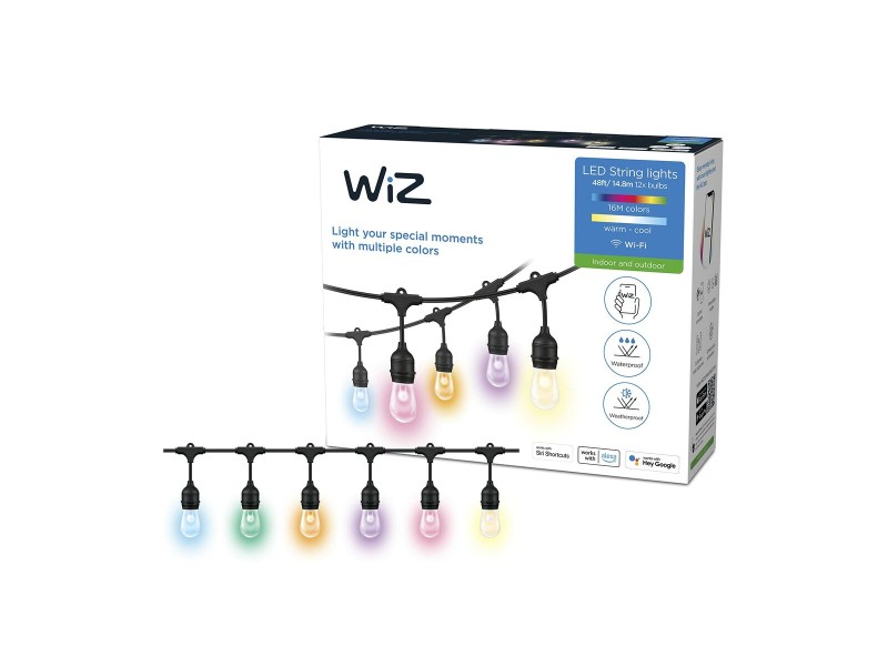 Гирлянда от LED Светлини Wiz   Многоцветен 8 W NaN –  BB Верижни триони