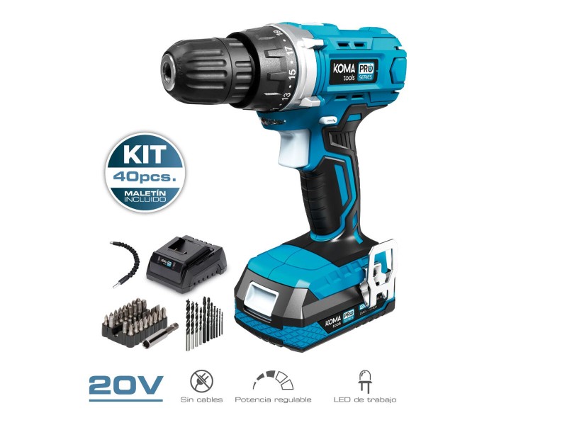 Комплект свредла и аксесоари Koma Tools Pro Series Инструмент за завинтване 40 Части NaN от | techMAG.bg Комплект свредла и аксесоари Koma Tools Pro Series Инструмент за завинтване 40 Части NaN – BB Комплекти свредла
