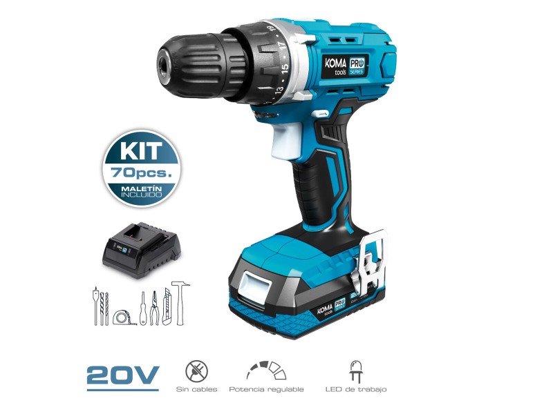 Комплект свредла и аксесоари Koma Tools Pro Series Инструмент за завинтване 70 piezas NaN от | techMAG.bg Комплект свредла и аксесоари Koma Tools Pro Series Инструмент за завинтване 70 piezas NaN – BB Комплекти свредла