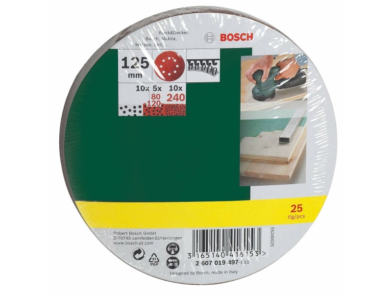 Сандер / Шлифовъчна машина BOSCH PEX 400 AE 350 W 230 V 240 V NaN –  BB Ексцентрични шлайфмашини