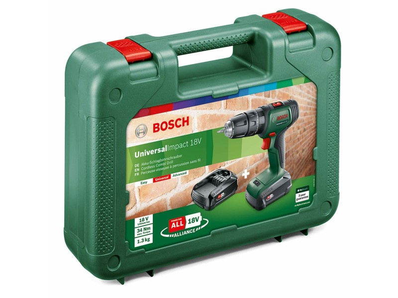Стрелкаща бормашина BOSCH UniversalImpact 18 18 V 34 Nm NaN –  BB Ударна бормашина