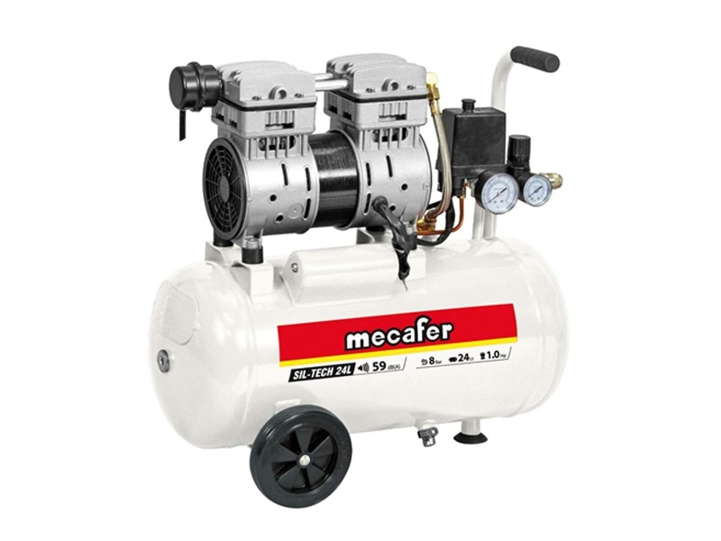 Въздушен Компресор MECAFER 425523 Хоризонтален Тих 8 bar 24 L NaN –  BB Въздушни компресори