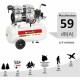 Въздушен Компресор MECAFER 425523 Хоризонтален Тих 8 bar 24 L NaN –  BB Въздушни компресори
