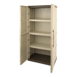 Шкаф TOOD 70 x 39 x 165 cm Бежов Сив Смола 60 Kg 70 x 39 x 165 cm